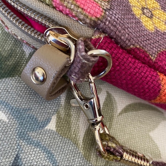 Spartina Linen & Leather Handbag - Picture 6 of 9